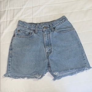 Levi’s High Wasted Jean Shorts